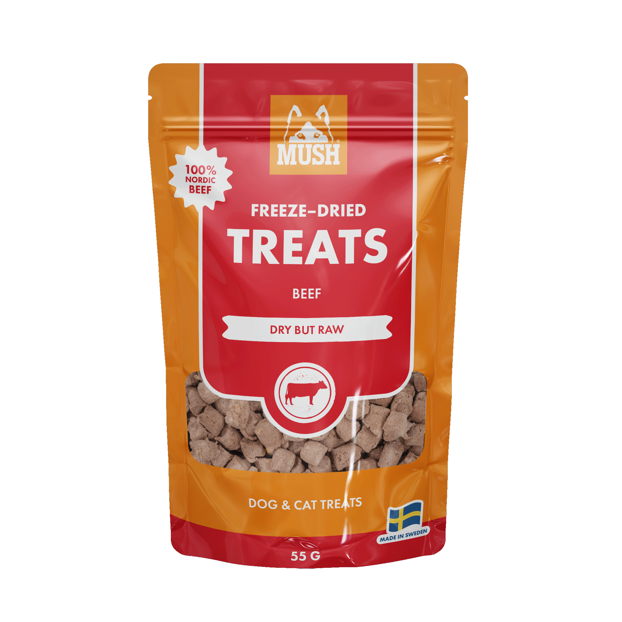 Mush Treats Frysetørket Storfe