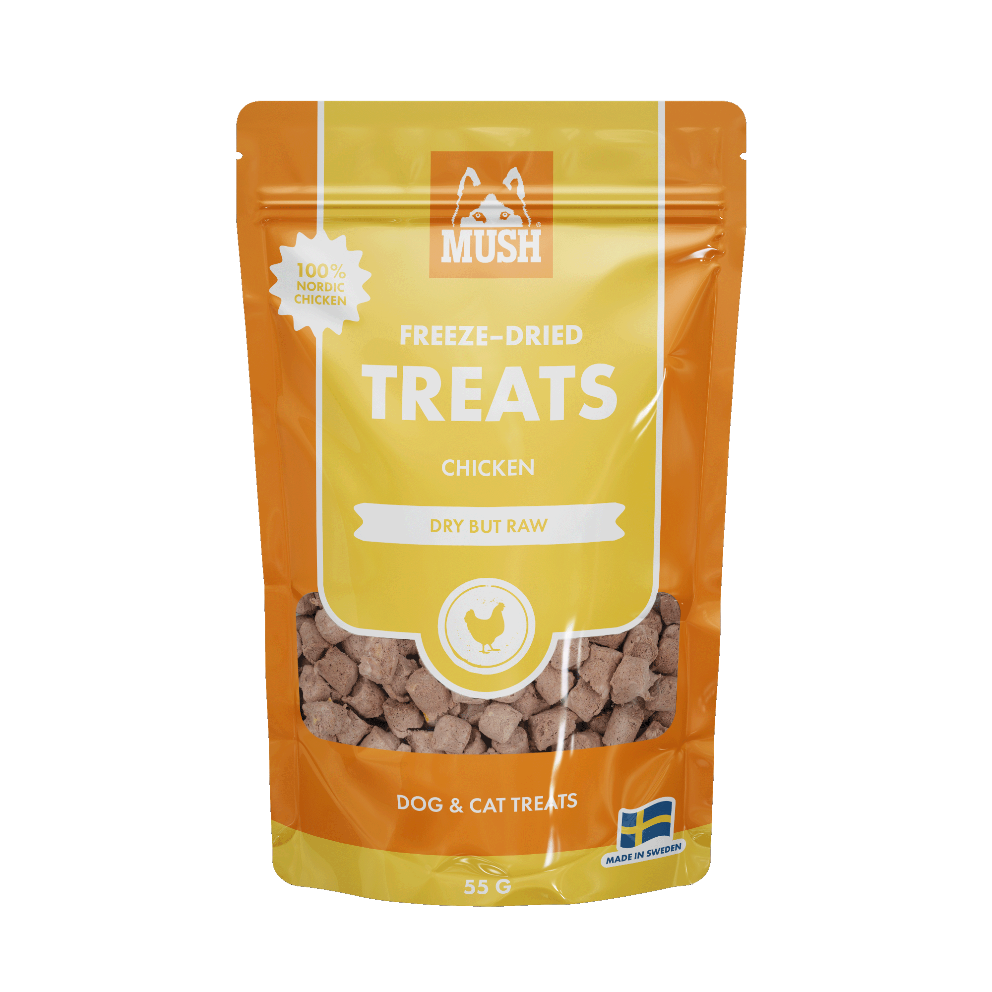Mush Treats Frysetørket Kylling